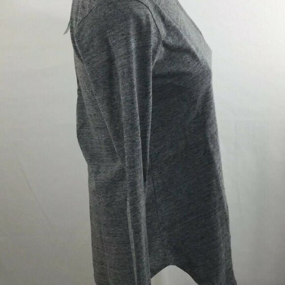 C&C California Womens sz Small S Padma Twisted Back T-shirt Gray Long Sleeve - Picture 3 of 11